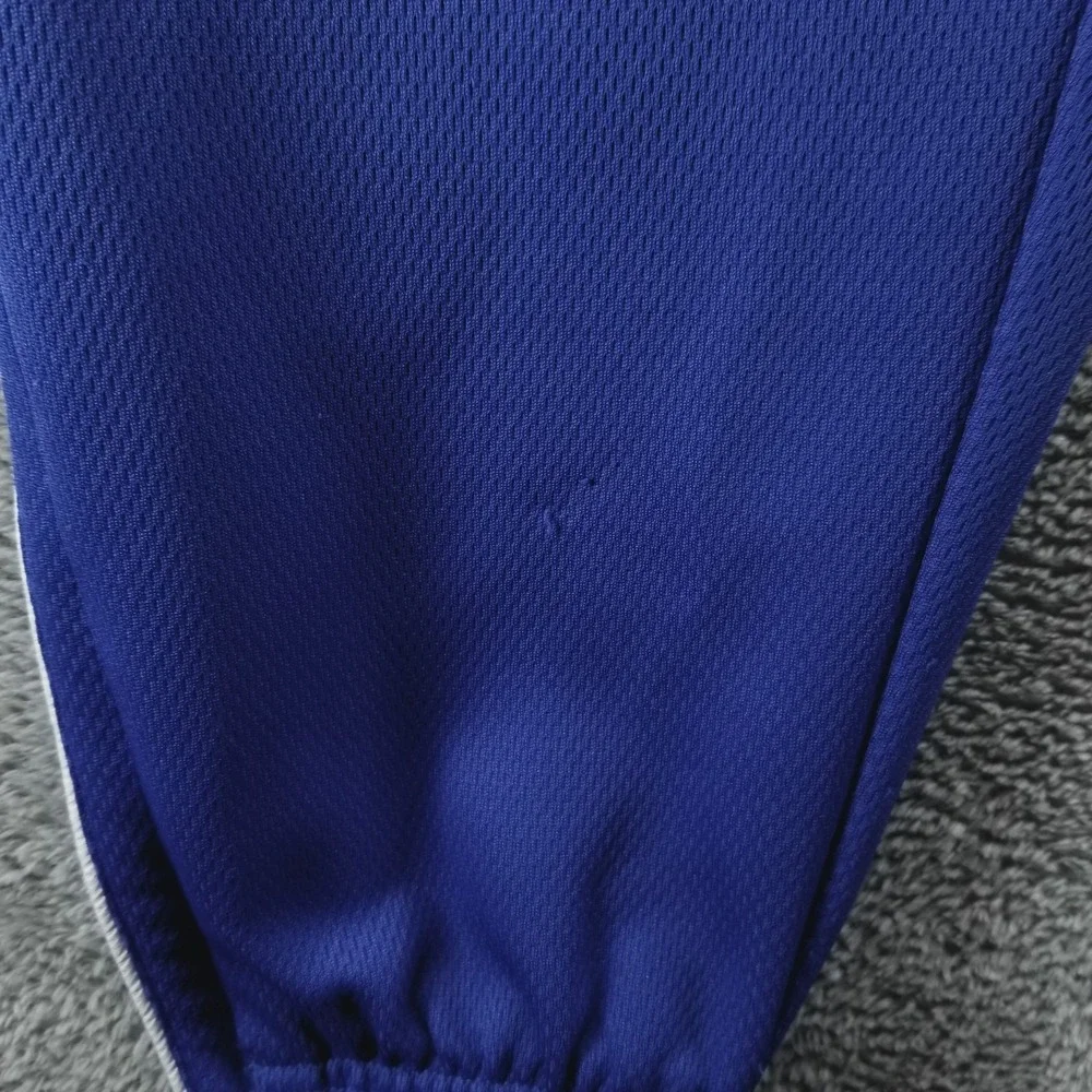 VTG Nike‎ Pants Mens L Blue Basketball Ankle Zip Track Drawstring Pockets Gym